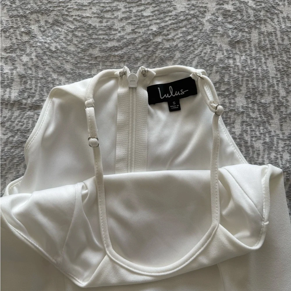 Lulu's Halter White Dress - Picture 2 of 2